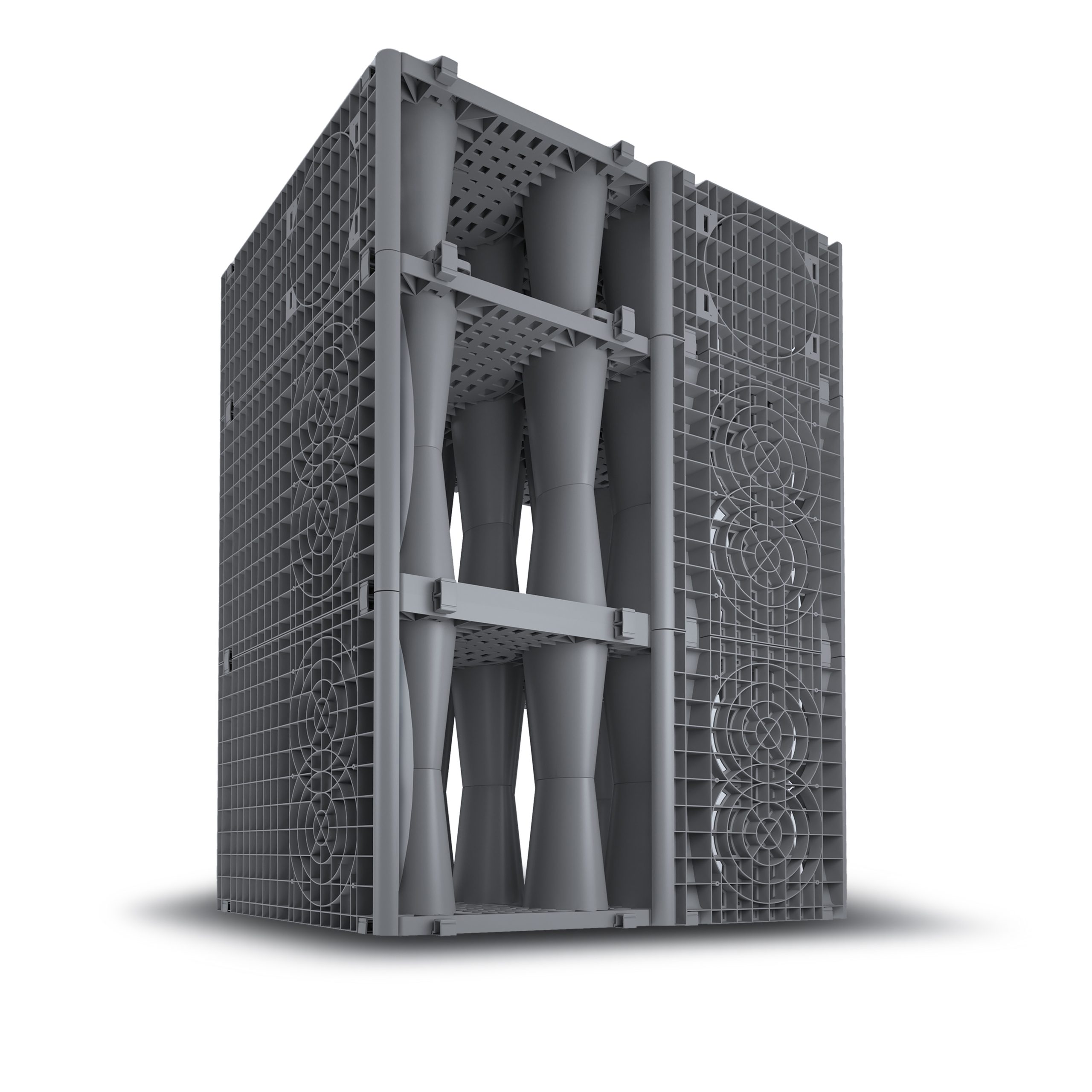 *Sistema InPluvio - Drain blocs di Starplast in vista esplosa